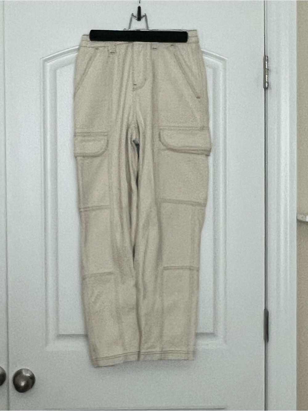 PacSun Men's Cargo Pants in Cream
